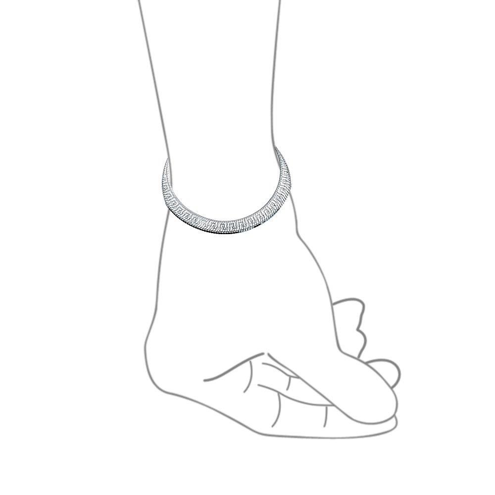 Herringbone Reversible Flat Greek Key Design Flexible Strong Chain for Sterling Made in Women's Bracelet. .925 Silver, Italy.