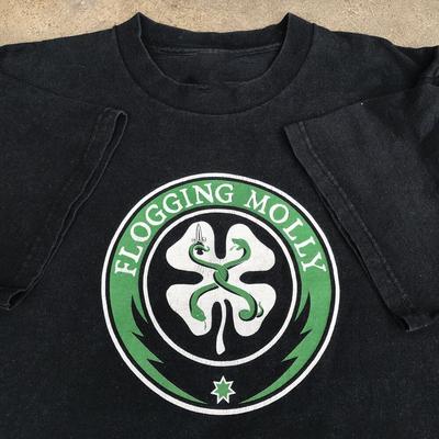 NOVÉ Klasické Logo Kapely Flogging Molly Černé Všechny Velikosti Tričko BL1235 Unisex Tričko
