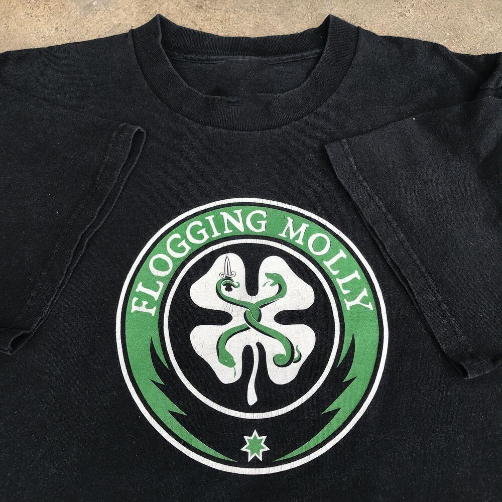 

NEW Classic Flogging Molly Band Logo Black All Size Shirt BL1235 Unisex T-Shirt S