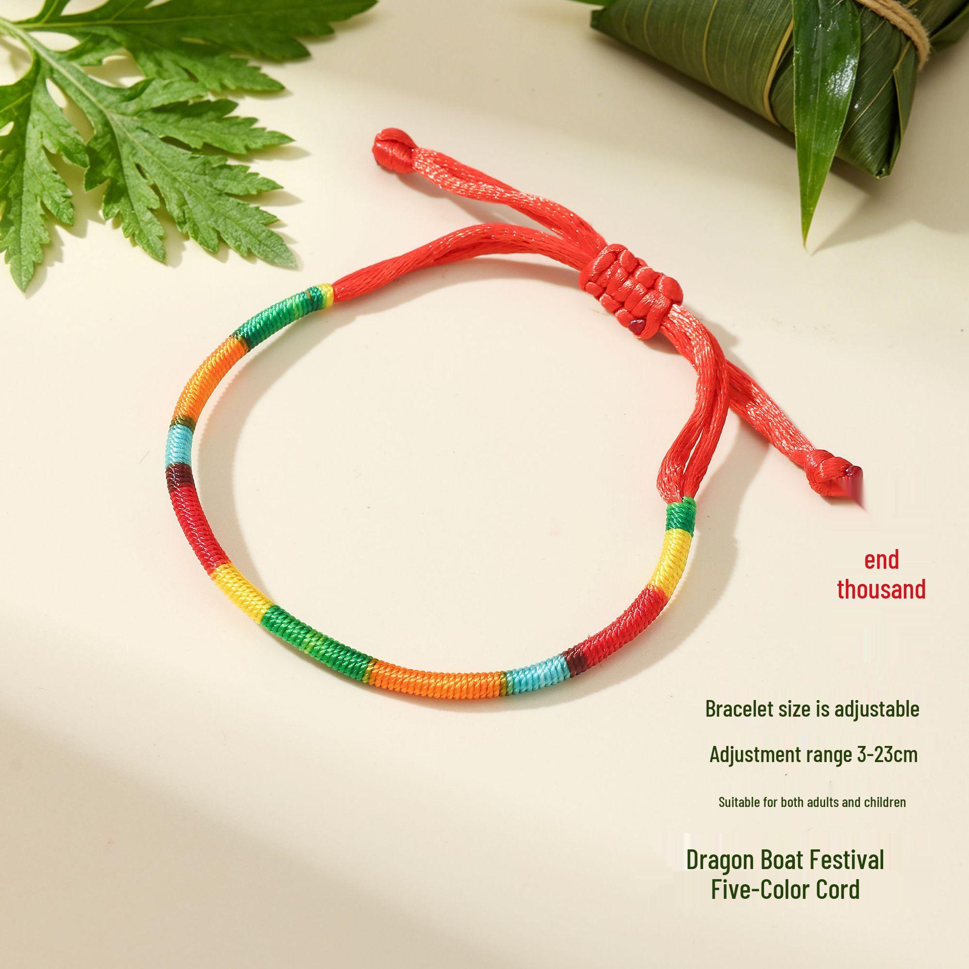 Handmade Ethnic Dragon Boat Festival Five-Color Rope Bracelet