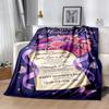 Mother's Day Greeting Card Blanket Suitable for Sofas,travel, Living Rooms Also a Good Gift for Friends and Family Suitable for All Seasons.