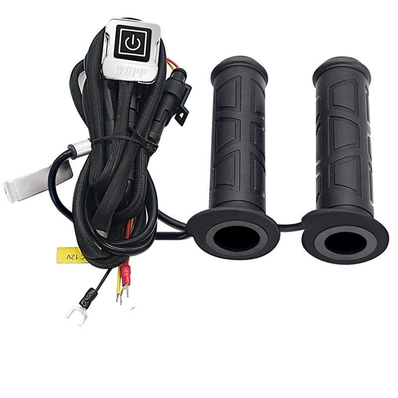 Motorcycle 12V Heated Grips Handlebar Warming Function 5+ 1 Gear Heating System Accessory