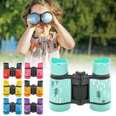 Télescope Binoculaire Jouet 4X30mm pour Enfants Jouets Éducatifs Scientifiques pour Enfants Observation des Oiseaux en Plein Air Optique Pliable Cadeau d'Apprentissage