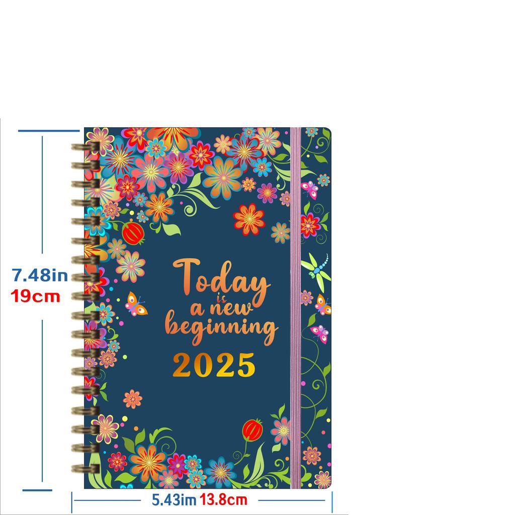 2026 2025 2024 A5 Selfcare Custom Simplified to Do List Notebook Weekly Daily Journal Undated Spiral Planner