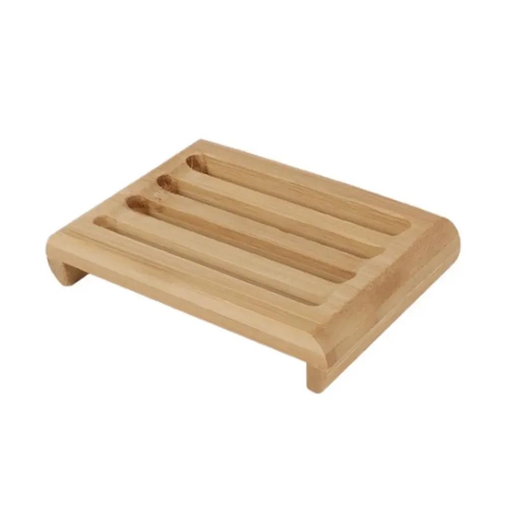 Bamboo Soap Holder Drain Soap Saver Storage Rack Multiple Styles Reusable EnviroNmental Soap Tray Household Bathroom Parts