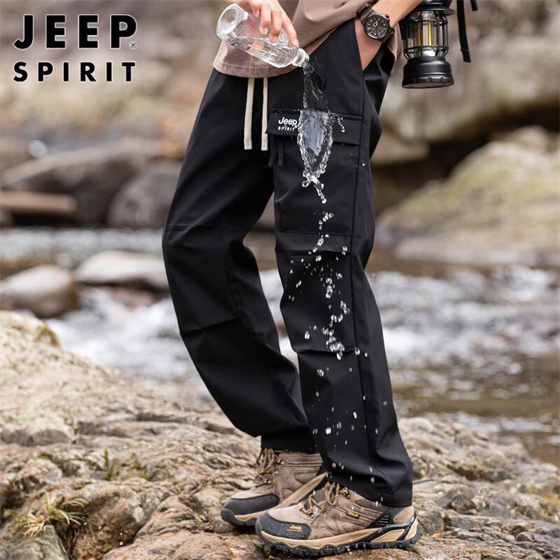 JEEP SPIRIT Men's Loose Straight Cargo Pants