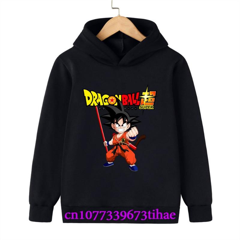 Dragon Ball Spring And Autumn Children Boys And Girls With Hoodies Sweaters Jackets Cartoons  Children's Clothes Baby Clothes