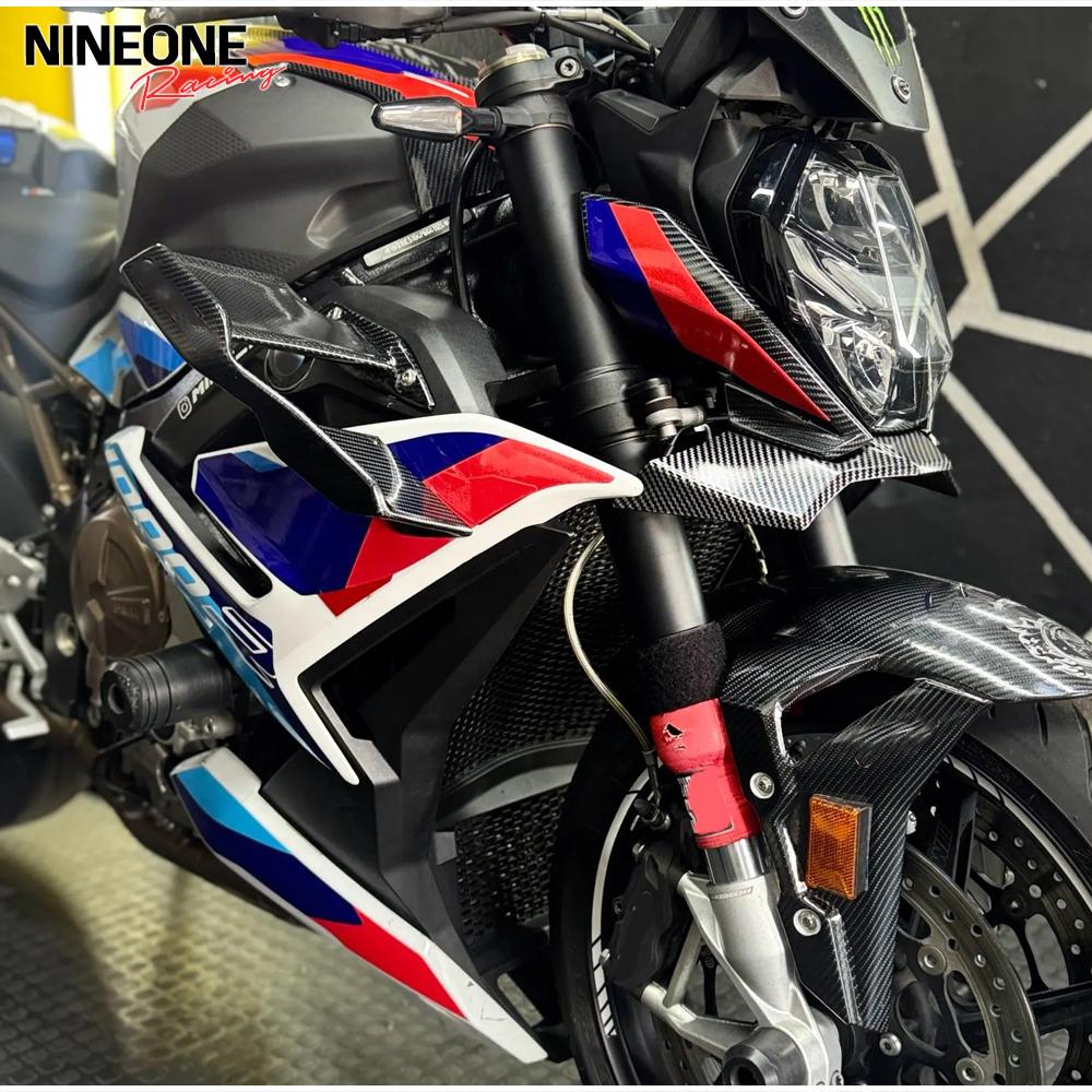 For BMW S1000R S 1000R S 1000 R 2021-2025 Wing Downforce Front Spoiler Naked Aerodynamic Winglet M1000R M 1000R M1000 R2023-2025