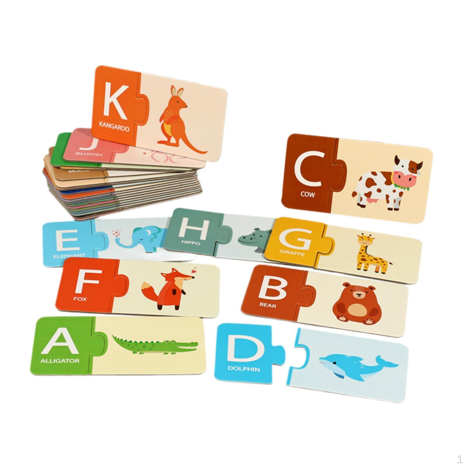 

Matching Game Early Learning Toy Crafting Portable Educational for Boys Girls Party Birthday Alphabet