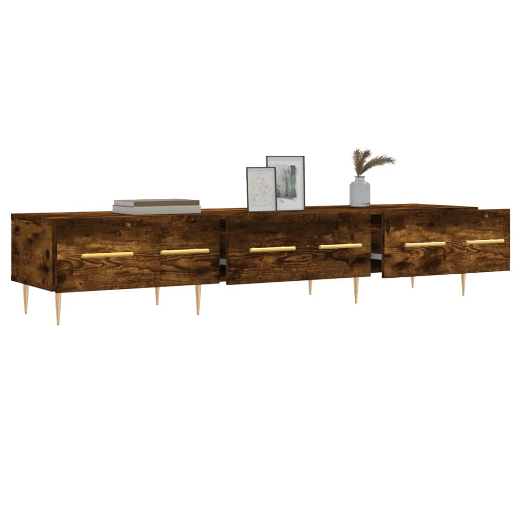 TV Cabinet Smoked Oak 150 X 36 X 30 Cm Particleboard