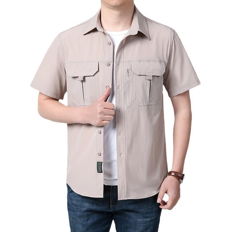 Рубашки с коротким рукавом для мужчин — фото 5