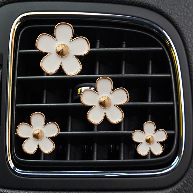 Cute Flower Car Air Vent Clip For Air Conditioning Vents And Interior Decoration