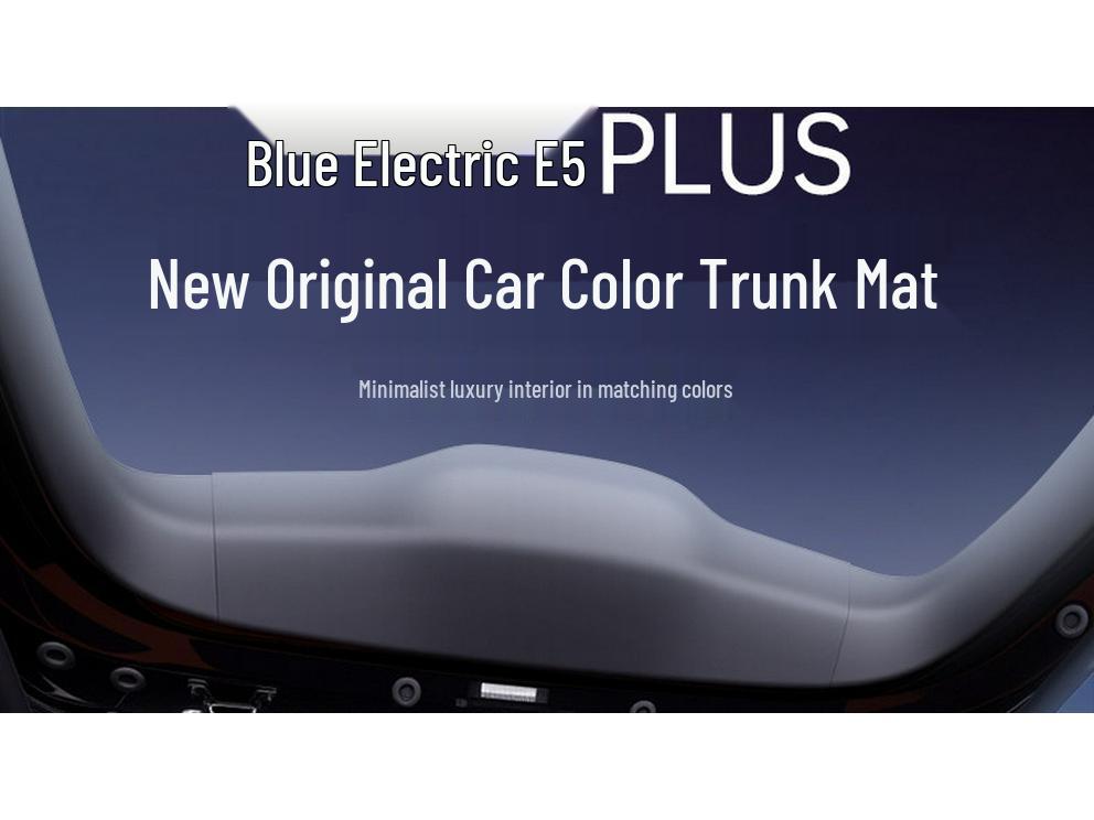 Blue Electric E5PLUS 2026 Full Coverage Trunk Mat for Interior Car Modification