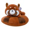 Creative Donut Little Panda Plush Toy Cute Raccoon Doll Children's Soothing Pillow