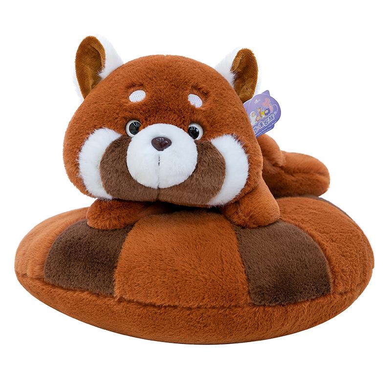 Creative Donut Little Panda Plush Toy Cute Raccoon Doll Children's Soothing Pillow