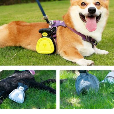 Foldable Pooper Scooper With Decomposable Bags Portable Outdoor Waster Cleaner Poop Bag Dispenser Excreta Picker Dog Pet Travel