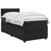 Box Spring Bed with Mattress Black 80 x 200 cm Velvet