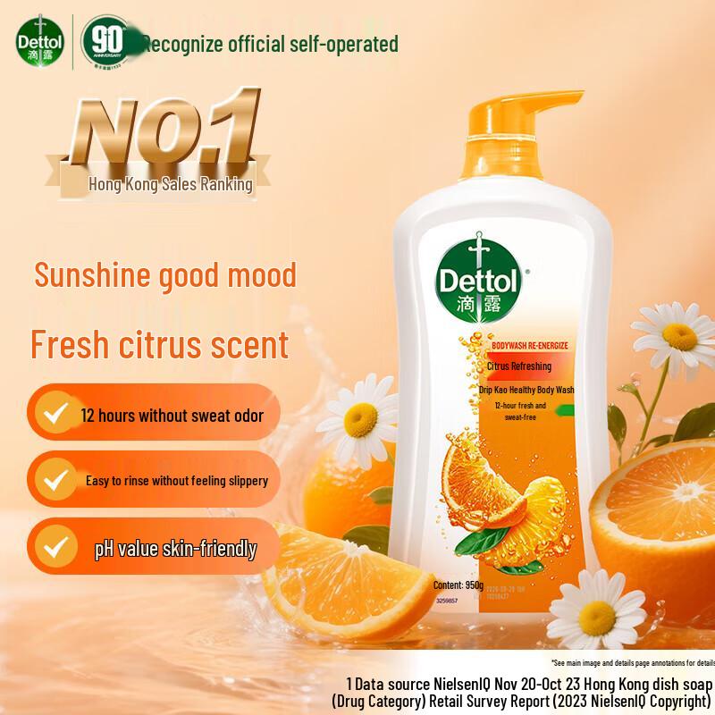 Dettol Natural Fresh Citrus Shower Gel