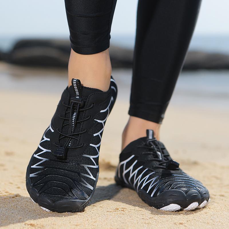 Schnelltrocknende Strandwatschel-Sneaker Atmungsaktive Unisex-Wassersport-Schuhe Rutschfeste Wasserschuhe zum Surfen Tauchen Canyoning