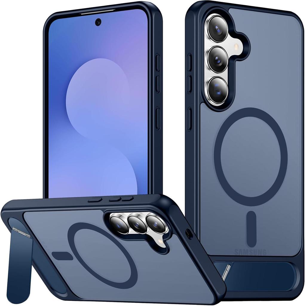 Case for Samsung S26 Ultra Magnetic With Holder Protective Case WIth Kickstand Shock Proof Tough Shell Anti-Fingerprint Plain