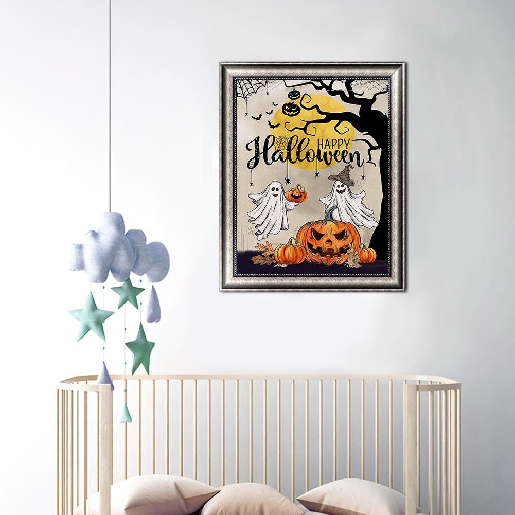 DIY Diamond Painting Hallowee Cross Stitch Kit Mosaic Art Diamond Painting Full Circle/Square Diamond Home Decoration