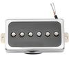 Artec SHA66C Alnico 5 Splendor Humbucker-Size P-90 Pickup with Neck PU for Les Paul Electric Guitar, Chrome/Black