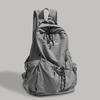 Solid Nylon Large Capacity Backpack 2026 Hot Selling Air Cushion Strap Soft Casual Backpack Soft Handle Outer Frame School Bags