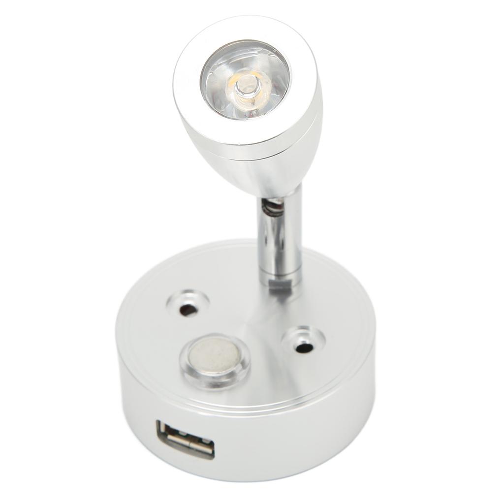 10V?30V RV Reading Light LED Spotlight Bedside Lamp 3500K Warm White for Boat Camper Trailer