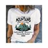 Spring and Summer Casual Women's Clothing THE MOUNTAINS ARE CALLING Letter Print Print Women's T-shirt