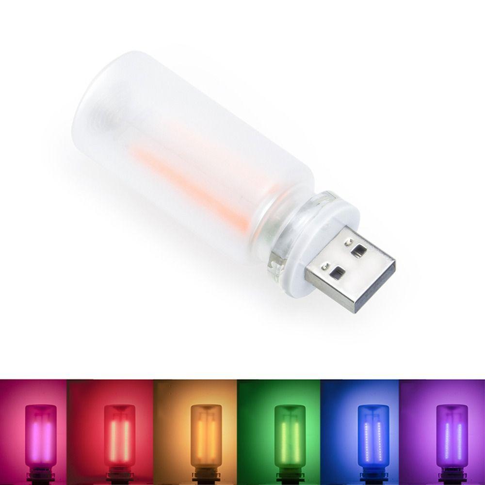 Touch Control USB Night Light Dimmable LED Filament Light Bulb  Car Interior