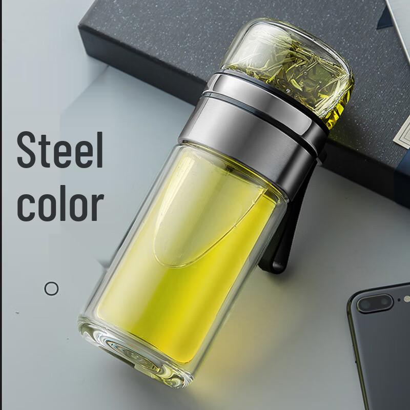 SX Double-Layer Tea Infuser Glass Bottle