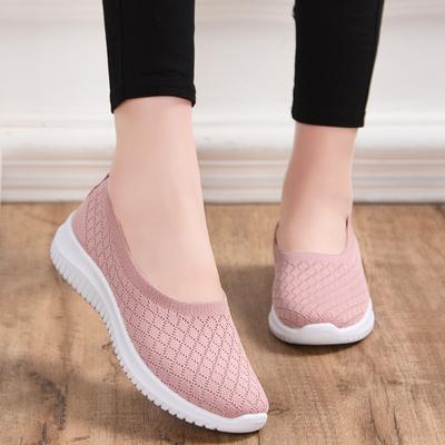 Damen Sommer Bequeme Übergröße Mesh Atmungsaktiv Sportsocken Damen Leichte Lässige Sportschuhe Flache Slipper 2025