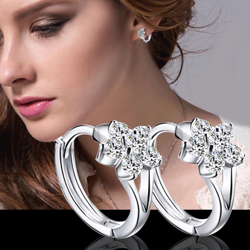 Snowflake Ear Pendant Rings Gift 