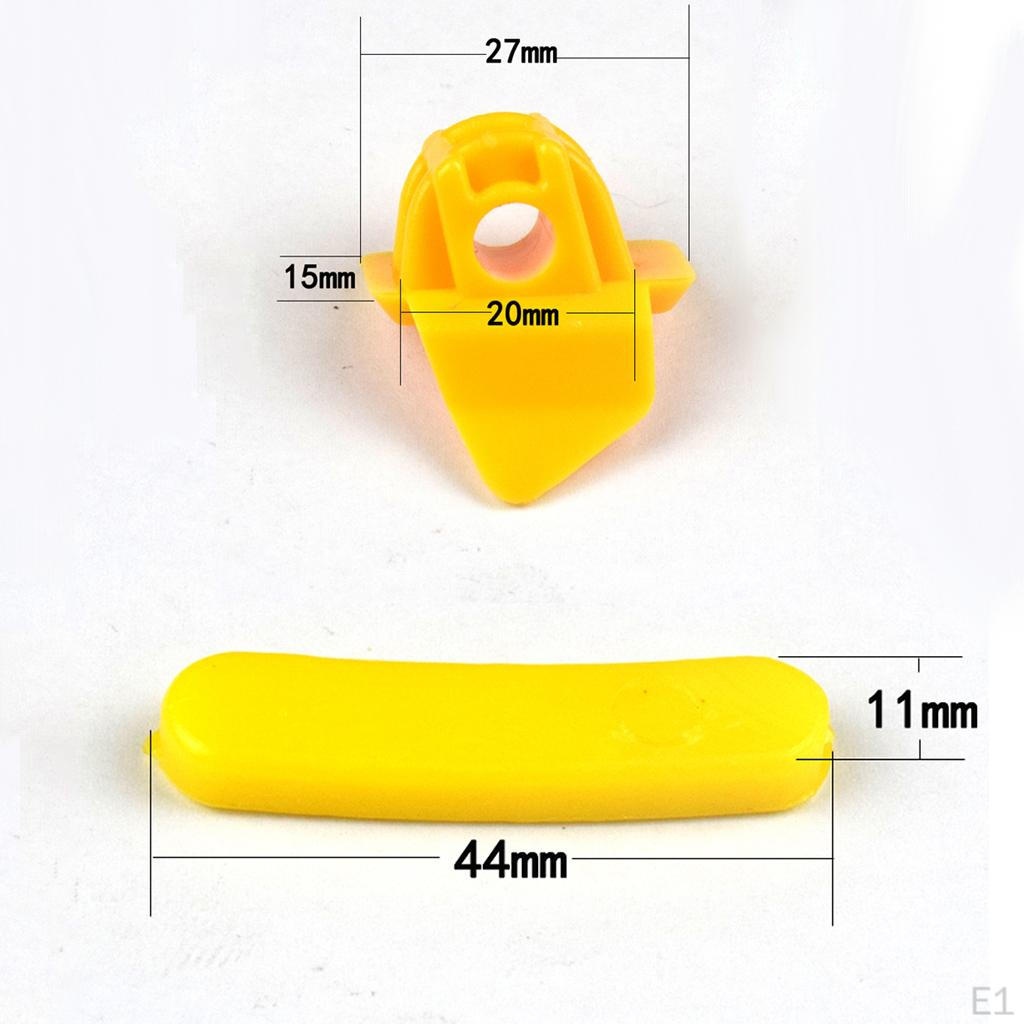 (2) Yellow 27mm Nylon Gasket Tire Changer Bird Head Pad Rim