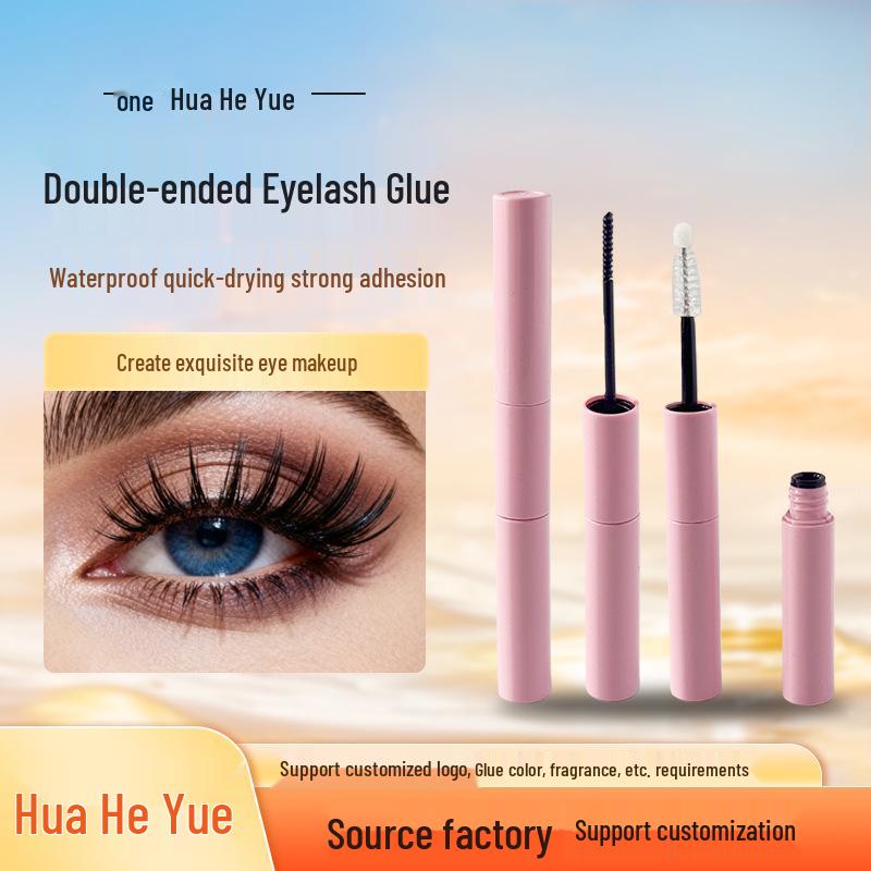 Dual-Ended Long-Lasting Waterproof Eyelash Glue & Mascara
