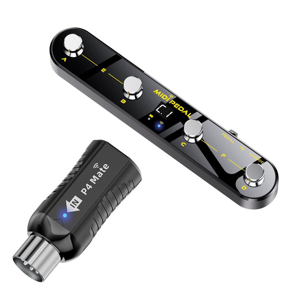 Wireless MIDI Expression Pedal Receiver System Flexible Mapping for Sound Workstations Rugged Portable Construction