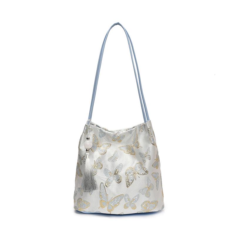 New Chinese Embroidery Single Shoulder Bag Women's Fashion Underarm Hanfu Tote