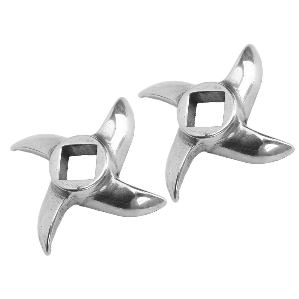 2 Pcs Meat Grinder Blades Stainless Steel Meat Grinding Blades Replacement Meat Mincer Blades