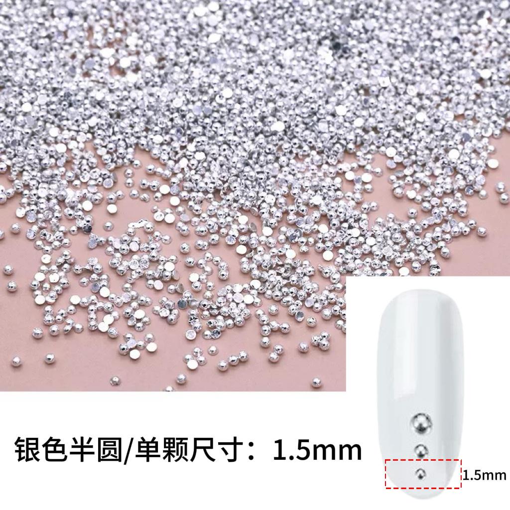 Punk Style Alloy Rivet Nail Art Decorations 3D Pointed Cone Large Medium Small Nail Decorations DIY Accessories
