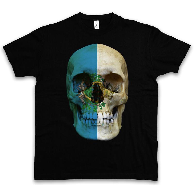 Guatemala Flag Skull Graphic T-shirt