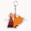 Popular American Singer Acrylic Keychain for Accessories Bag Pendant Key Chain Ring Keychains Jewelry Creative Fans Gifts