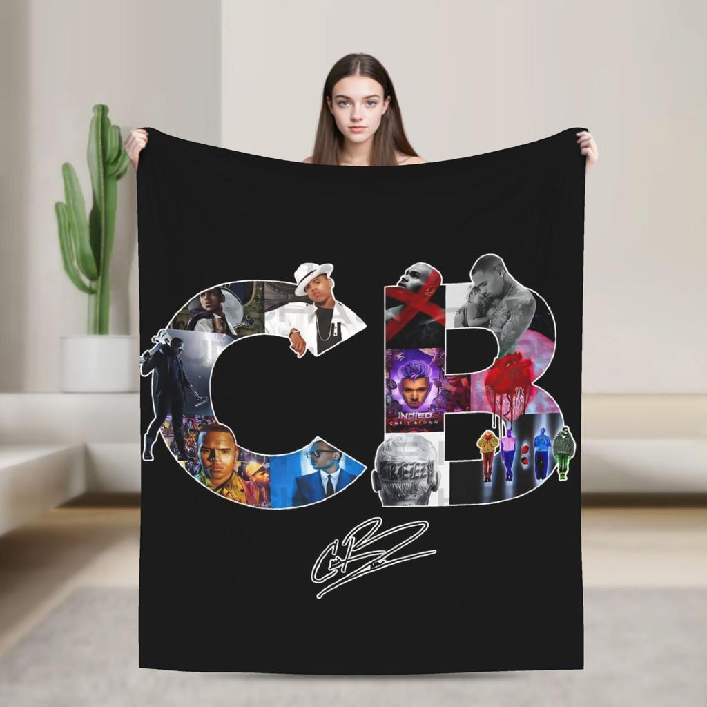 Chris Brown Breezy Bowl XX Tour Blankets Quality Soft  Bedding Throws Winter Picnic Home Decor Comfortable Bedspread