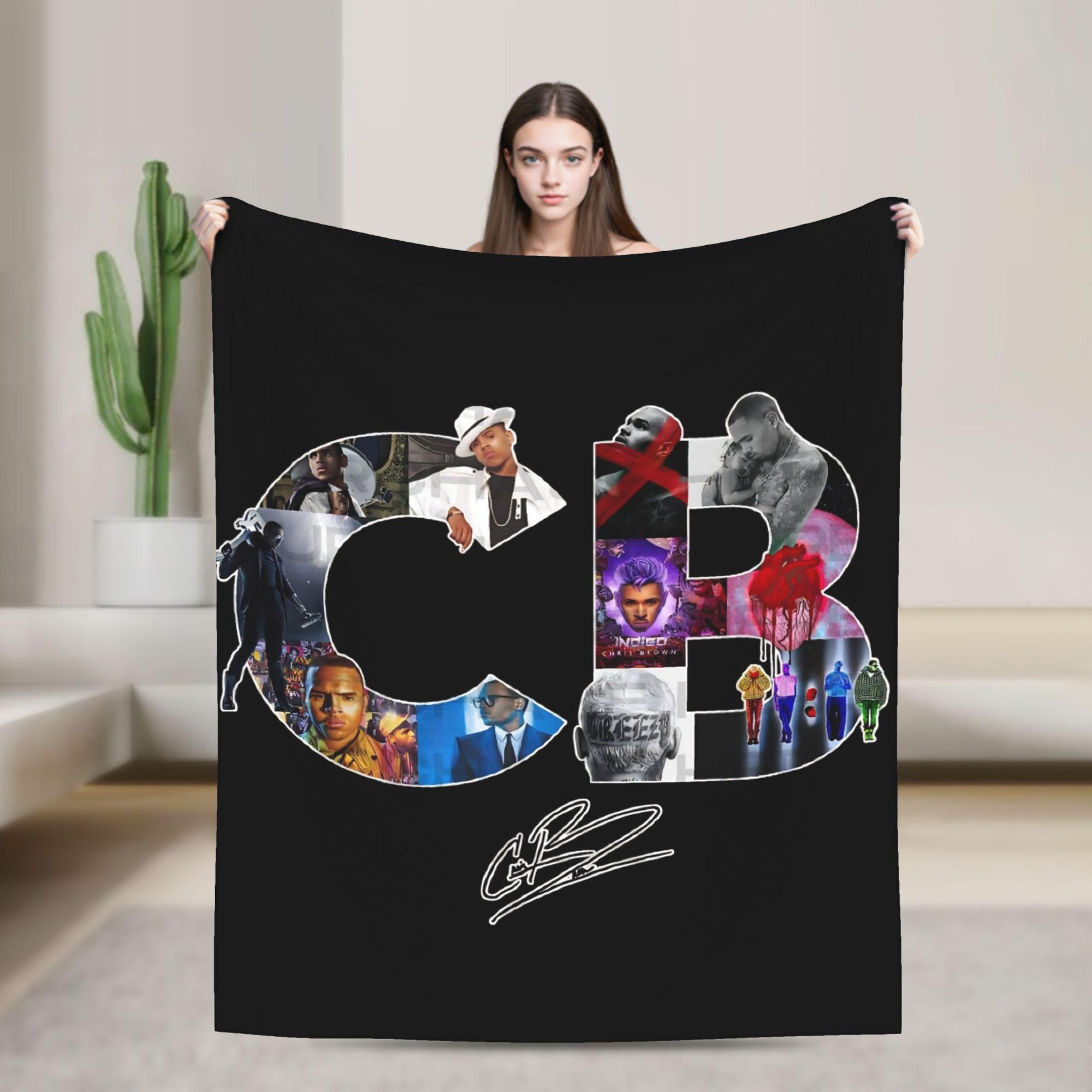 

Chris Brown Blankets Quality Warm Throw Blanket Winter Decorative Outdoor Street Trend Bedspread 75cmx90cm
