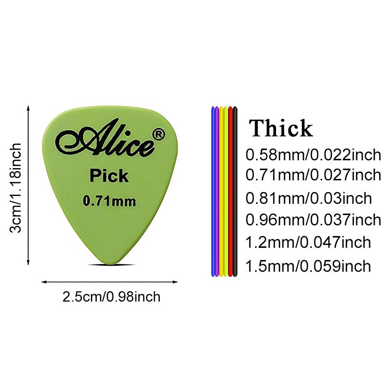 30/50PCS Colorful Guitar Picks Portable Box Package Multiple Thickness Mix Musical Instrument Practice Performance Accessory ZYF