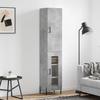 Vidaxl Tall Cabinet, Concrete Grey, 34.5X34X180 Cm