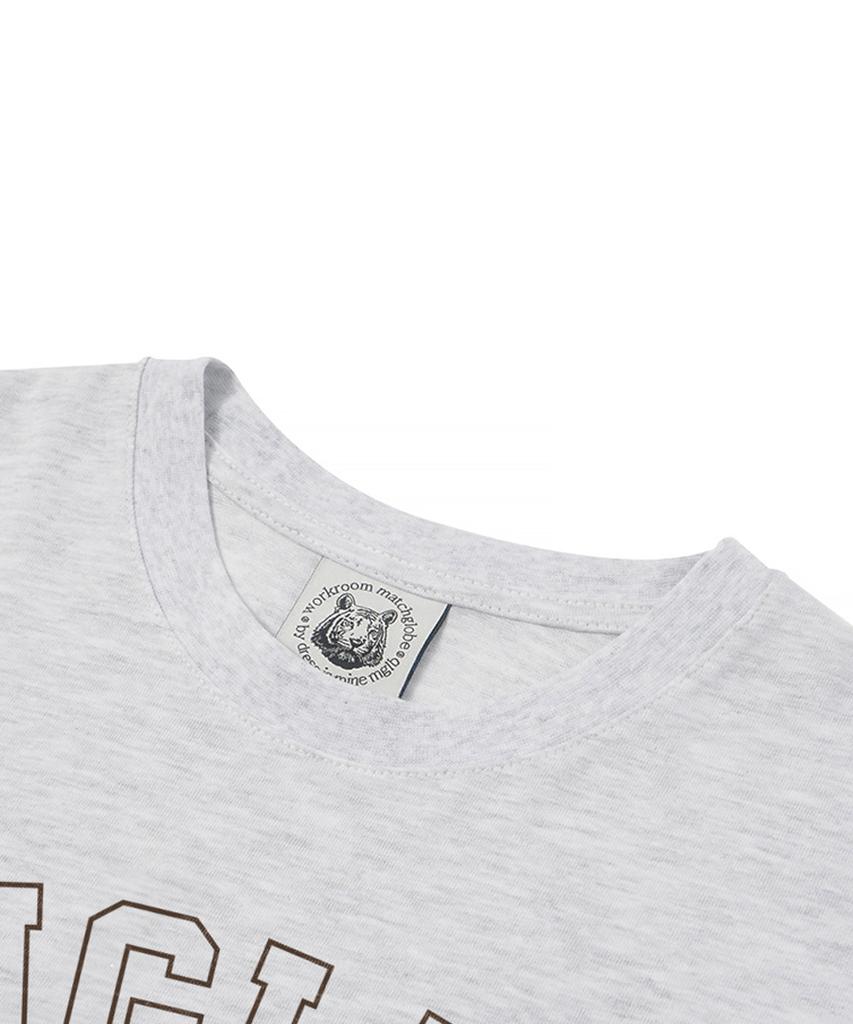 MATCHGLOBE Angel Rabbit Oversized Tee (Light Grey)
