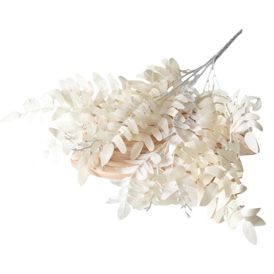 Artificial Pagoda Leaves Realistic Faux Silk Leaf Branches 20" Fake Plants Spray for Wedding Bouquet Table Centerpieces Home Decor