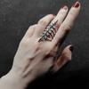 Anello per Dita Stile Gotico Britannico Forma Scheletro Fascia per Dita Resistente ai Graffi Anello Retrò Gioiello Regalo