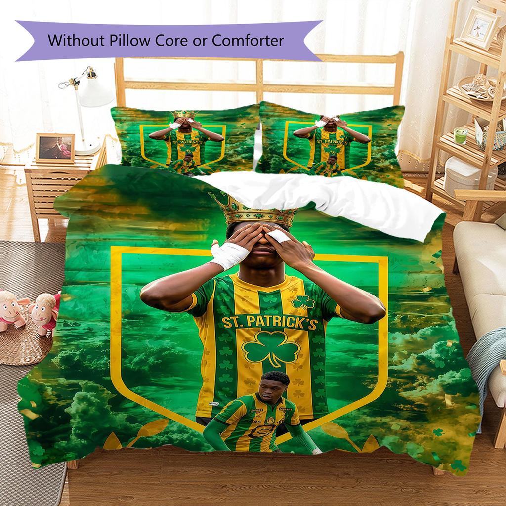 KVMechelen Pattern Bedding Quilt Set Quilt Cover Pillowcase Home Decoration Birthday Gift (1 * duvet cover + 2 * pillowcase, without core)