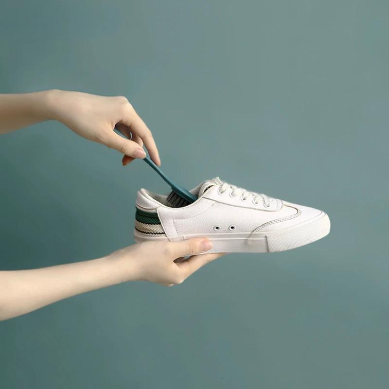 Home Use Long Handle Soft Bristle Shoe and Clothes Cleaning Brush Plastic Clothes Scrubbing Household Multi-functional Cleaning